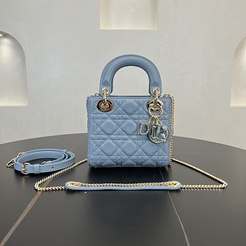 Fortok Dior Lady Dior Blue 17 x 15 x 7 cm