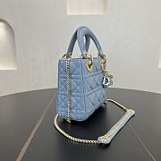 Fortok Dior Lady Dior Blue 17 x 15 x 7 cm - 3