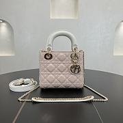 Fortok Dior Lady Dior Pink White 17 x 15 x 7 cm - 1