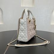 Fortok Dior Lady Dior Pink White 17 x 15 x 7 cm - 3