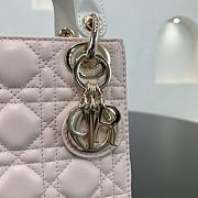 Fortok Dior Lady Dior Pink White 17 x 15 x 7 cm - 2