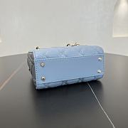 Fortok Dior Lady Dior Blue Black 17 x 15 x 7 cm - 6