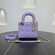 Fortok Dior Lady Dior Purple 17 x 15 x 7 cm - 1
