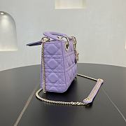 Fortok Dior Lady Dior Purple 17 x 15 x 7 cm - 2