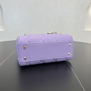 Fortok Dior Lady Dior Purple 17 x 15 x 7 cm - 3