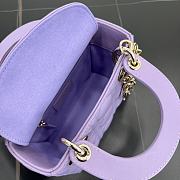 Fortok Dior Lady Dior Purple 17 x 15 x 7 cm - 6