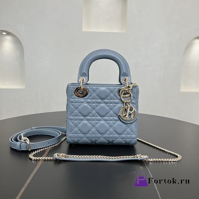 Fortok Dior Lady Dior Blue 02 17 x 15 x 7 cm - 1