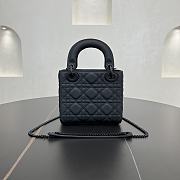 Fortok Dior Lady Dior Full Black 17 x 15 x 7 cm - 5