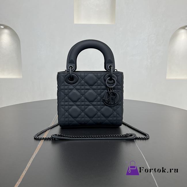 Fortok Dior Lady Dior Full Black 17 x 15 x 7 cm - 1
