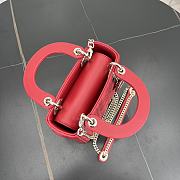Fortok Dior Lady Dior Red 17 x 15 x 7 cm - 5