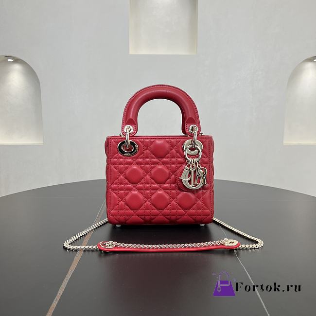 Fortok Dior Lady Dior Red 17 x 15 x 7 cm - 1