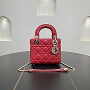 Fortok Dior Lady Dior Red 17 x 15 x 7 cm - 1