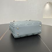 Fortok Dior Lady Dior Blue Cannage Lambskin 17 x 15 x 7 cm - 6