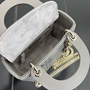 Fortok Dior Lady Dior Grey 17 x 15 x 7 cm - 5