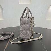 Fortok Dior Lady Dior Grey 17 x 15 x 7 cm - 4