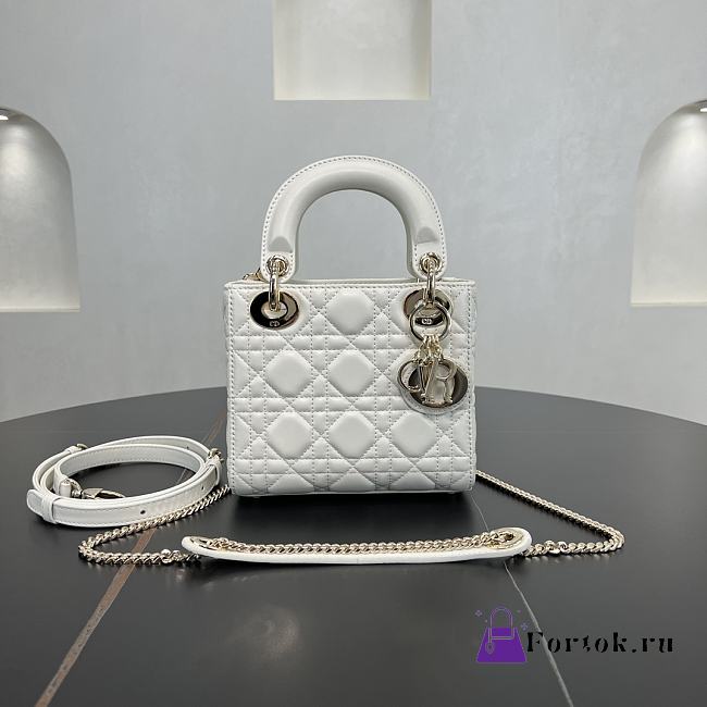 Fortok Dior Lady Dior White 17 x 15 x 7 cm - 1