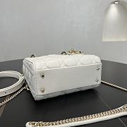 Fortok Dior Lady Dior White 17 x 15 x 7 cm - 4