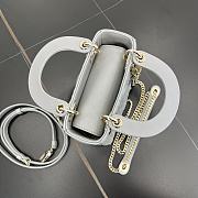 Fortok Dior Lady Dior Grey Cannage Leather 17 x 15 x 7 cm - 5