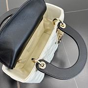 Fortok Dior Lady Dior ABC Bag White Cannage Lambskin 20 x 18 x 8 cm - 2