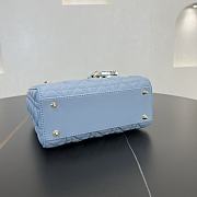 Fortok Dior Lady Dior Blue Cannage Lambskin 20 x 18 x 8 cm - 6