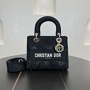 Fortok Christian Dior Pre-owned 2010s Medium Lady D-Lite Handbag - Black 24 x 21 x 12 cm  - 1