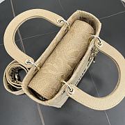 Fortok Christian Dior Pre-owned 2010s Medium Lady D-Lite Handbag - Tan 24 x 21 x 12 cm  - 4