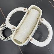 Fortok Christian Dior Pre-owned 2010s Medium Lady D-Lite Handbag - White 24 x 21 x 12 cm  - 2