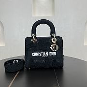 Fortok Christian Dior Pre-owned 2010s Medium Lady D-Lite Butterfly Handbag - Black 24 x 21 x 12 cm  - 1