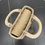 Fortok Christian Dior Pre-owned 2010s Medium Lady D-Lite Butterfly Handbag - Tan 24 x 21 x 12 cm  - 3