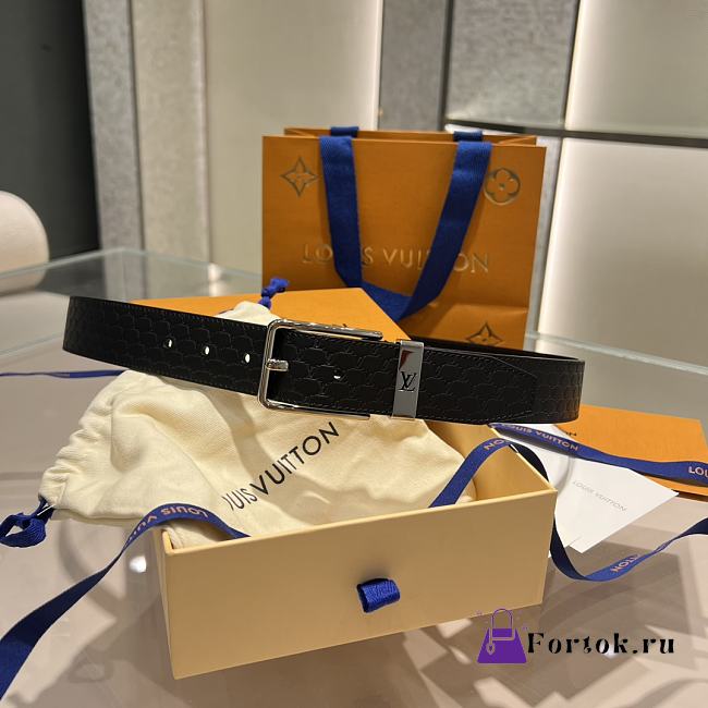 Fortok Louis Vuitton Black Belt - 1