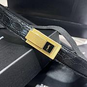 Fortok Saint Laurent YSL Belt With Gold Hardware - 3