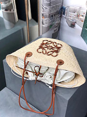 Fortok Loewe Anagram Basket Bag 34-13-16.5cm - 4