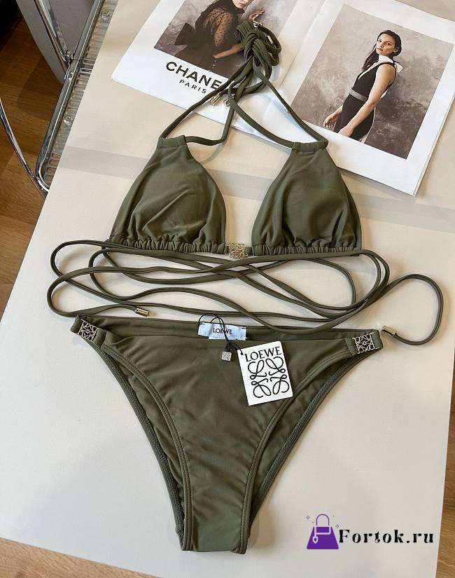 Fortok Loewe Bikini Moss Green - 1