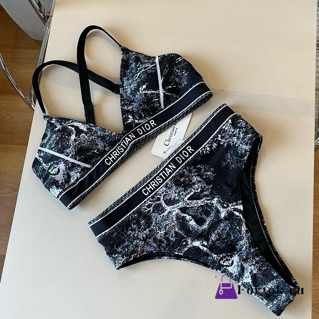 Fortok Dior Bikini Black White - 1