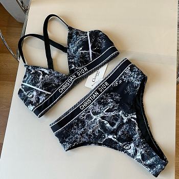 Fortok Dior Bikini Black White