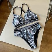 Fortok Dior White Black Bikini - 1