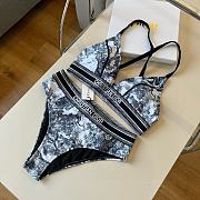 Fortok Dior White Black Bikini - 2