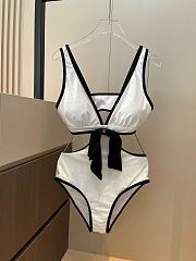 Fortok Chanel Bikini Set White - 1