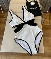 Fortok Chanel Bikini Set White - 5