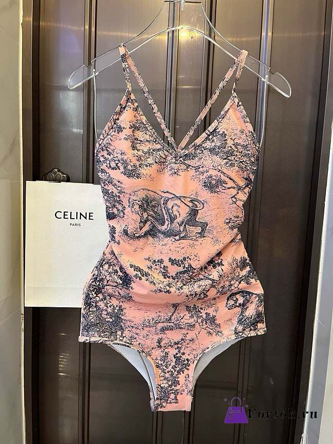 Fortok Dior Swimsuit Pink - 1