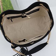 Fortok Gucci Soho black Cellarius gg Logo leather Chain Bag 38 x 27 x 14cm - 3