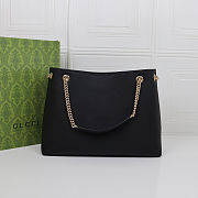Fortok Gucci Soho black Cellarius gg Logo leather Chain Bag 38 x 27 x 14cm - 2