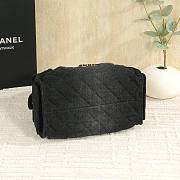 Fortok Chanel 25 Black Denim Bag 30 x 26 x 14cm - 5