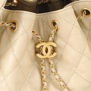 Fortok Chanel 25 Beige Leather Bag 30 x 26 x 14cm - 6