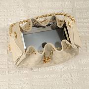 Fortok Chanel 25 Beige Leather Bag 30 x 26 x 14cm - 2