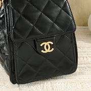Fortok Chanel 25 Black Leather Bag 30 x 26 x 14cm - 6