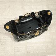 Fortok Chanel 25 Black Leather Bag 30 x 26 x 14cm - 5