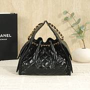 Fortok Chanel 25 Black Leather Bag 30 x 26 x 14cm - 4