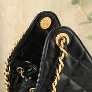 Fortok Chanel 25 Black Leather Bag 30 x 26 x 14cm - 3
