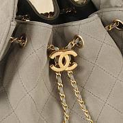 Fortok Chanel 25 Ebony Suede Bag 30 x 26 x 14cm - 5